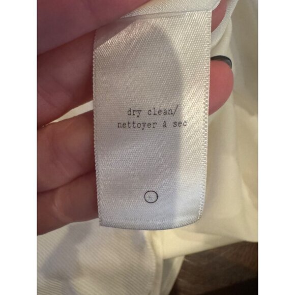 Rag & Bone Tank Top Women XS Ivory Chieftail Racerback Silk Insets Top Luxury - Picture 11 of 12